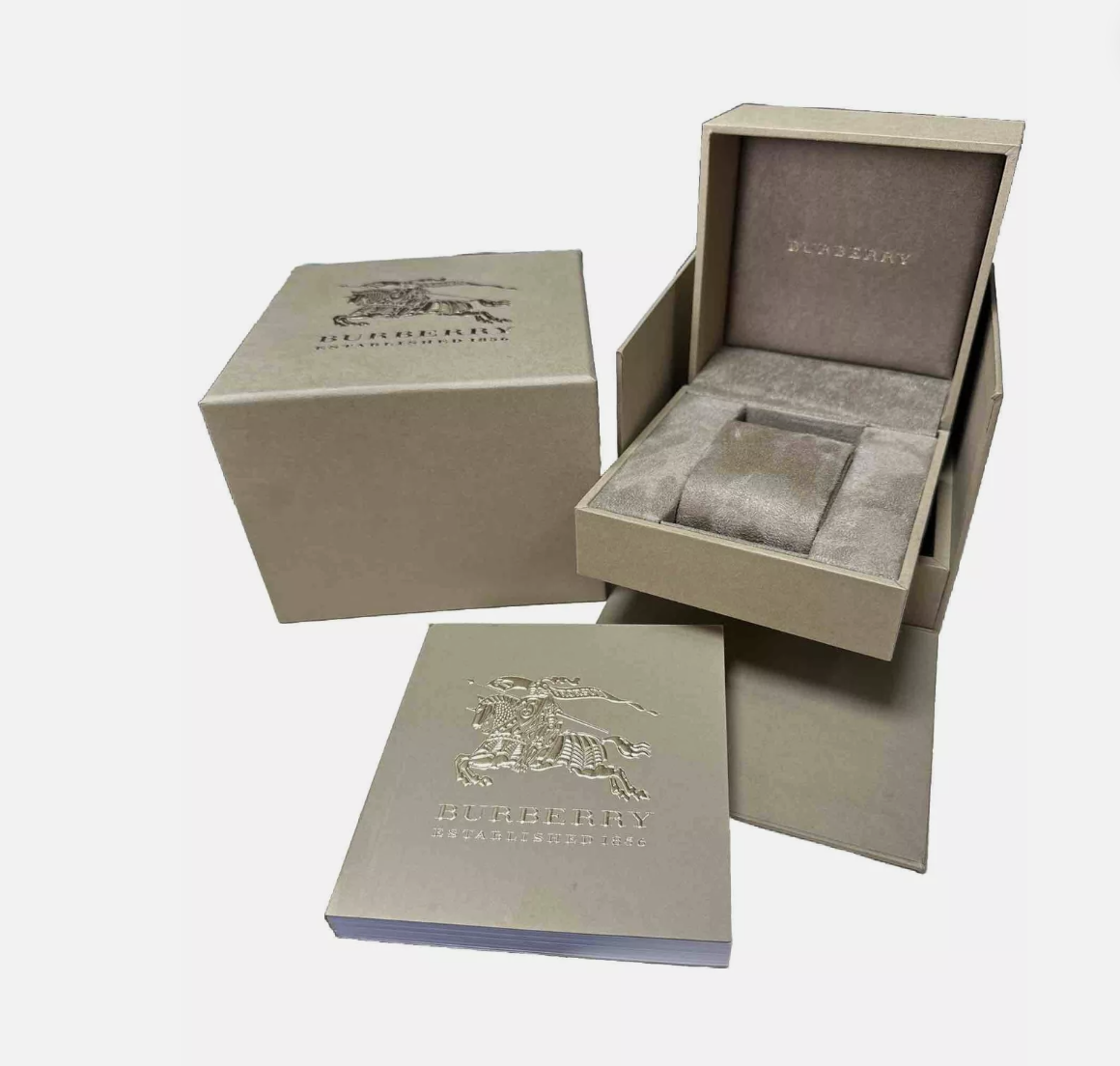 Reloj Burberry para mujer The City Smoke Check con correa BU9118