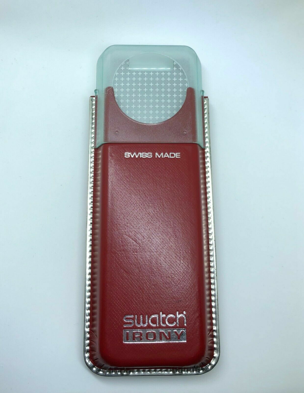 Genuine Swatch Irony Red Vintage Watch Case Storage Box + FAST P&P