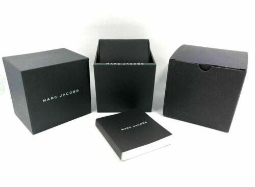 MJ1597 Ladies Marc Jacobs Mandy Black Dial Black Leather Strap Watch