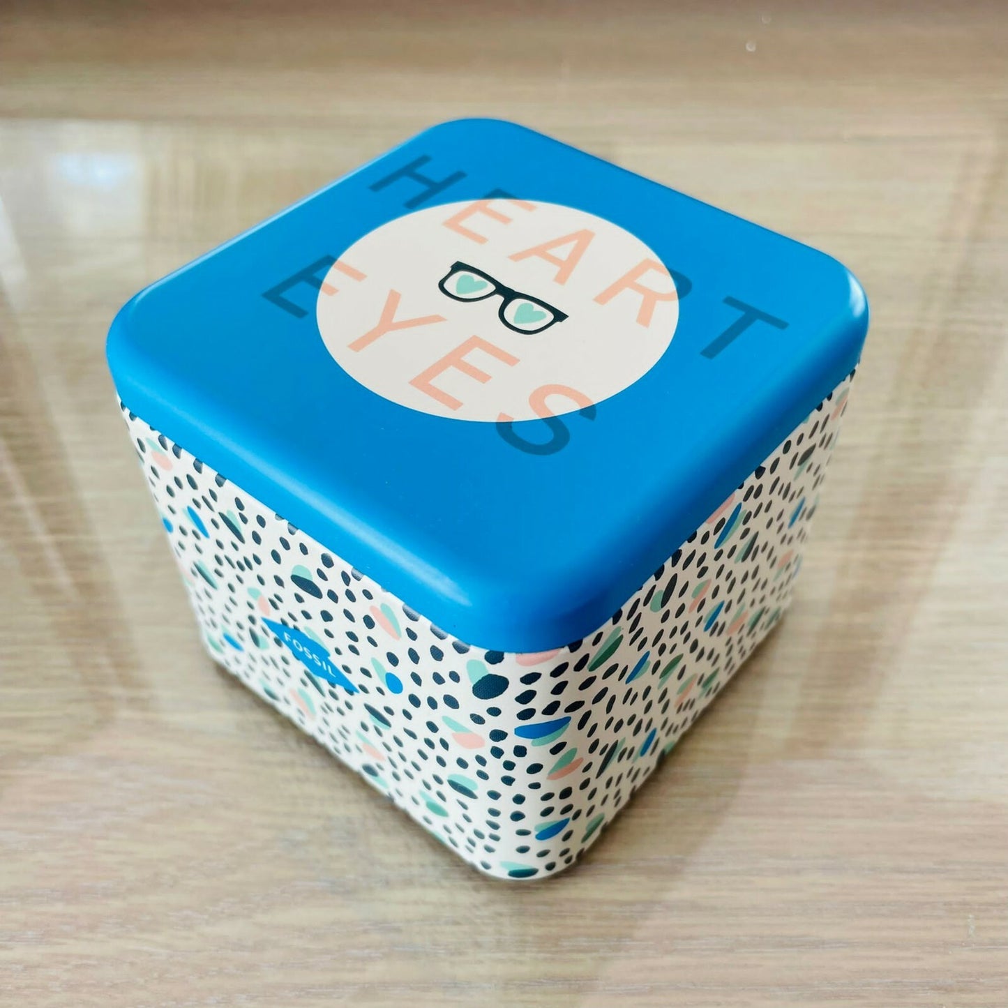 Genuine Fossil Tin Watch Storage Box + Manual