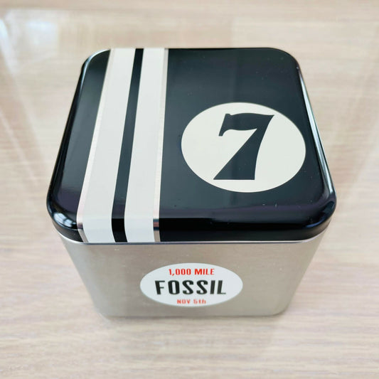 Genuine Fossil Tin Watch Storage Box + Manual