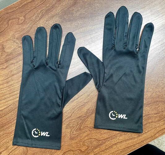 NEW WL Black Watch Polishing Micro Cleaning Soft Cloth Gloves Small