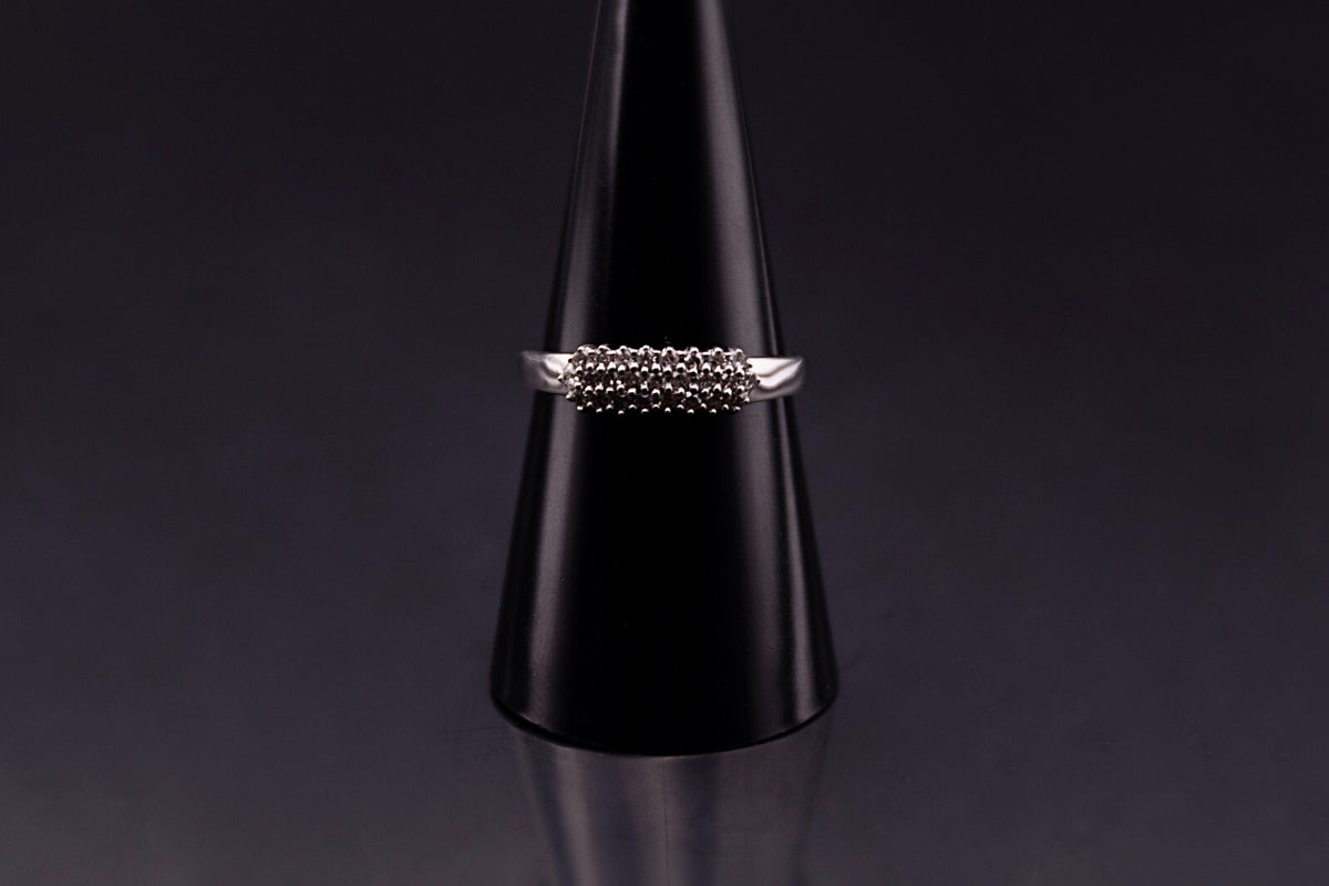 White Gold Diamond Ladies Ring 9ct Gold 0.26ct