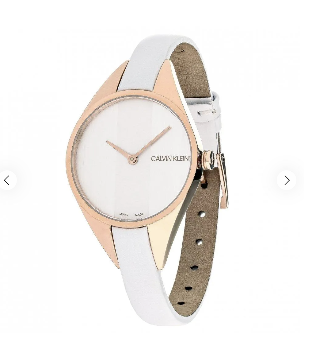 Reloj de cuarzo analógico de moda Calvin Klein de acero inoxidable chapado K8P236L6