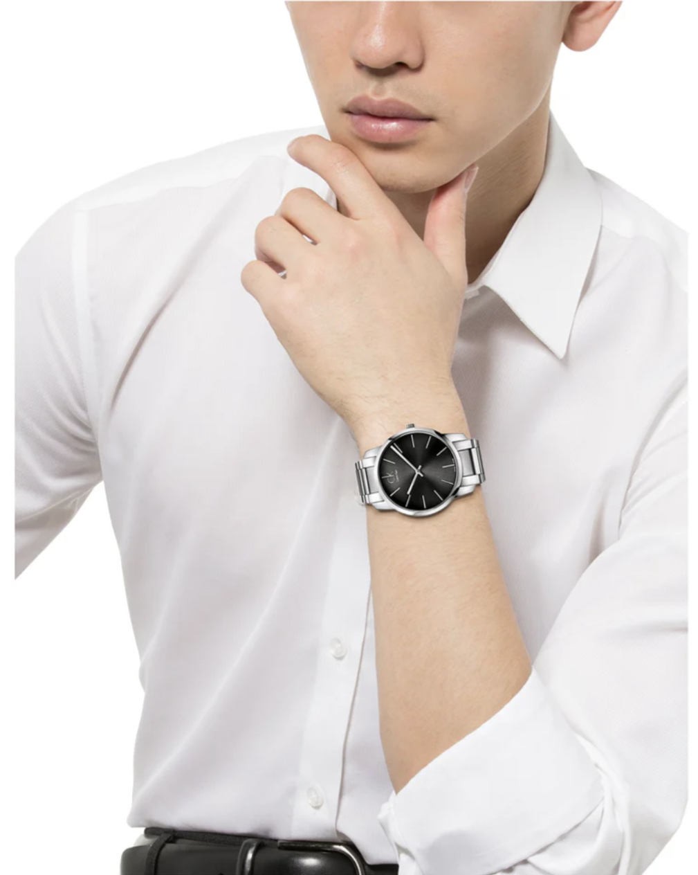 Reloj Calvin Klein K2G21161 para hombre con esfera negra