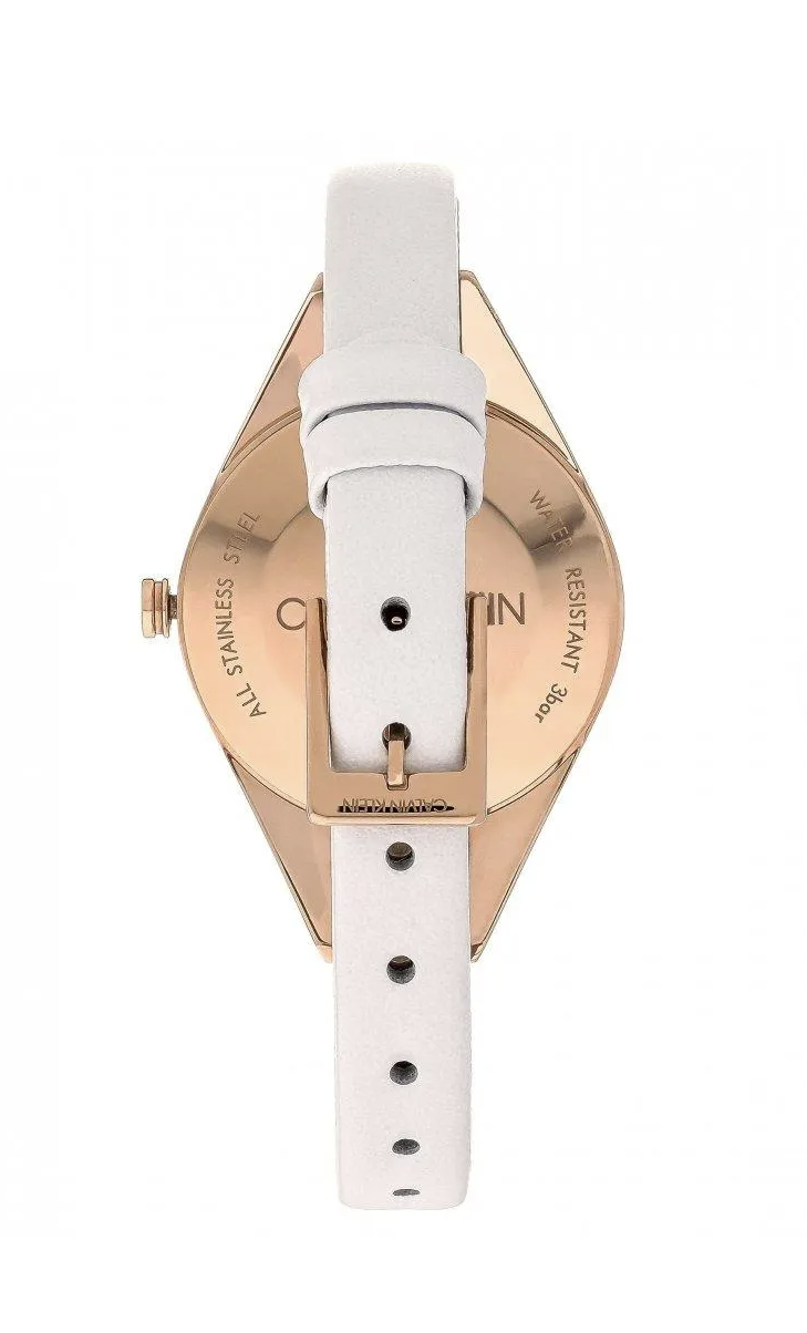 Reloj de cuarzo analógico de moda Calvin Klein de acero inoxidable chapado K8P236L6