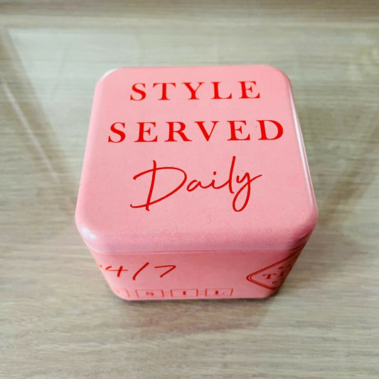 Genuine Fossil Tin Watch Storage Box + Manual