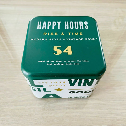 Genuine Fossil Tin Watch Storage Box + Manual