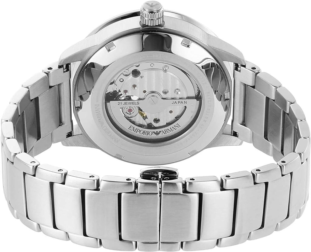 Emporio Armani Mens Automatic Blue Dial Mario Watch AR60052