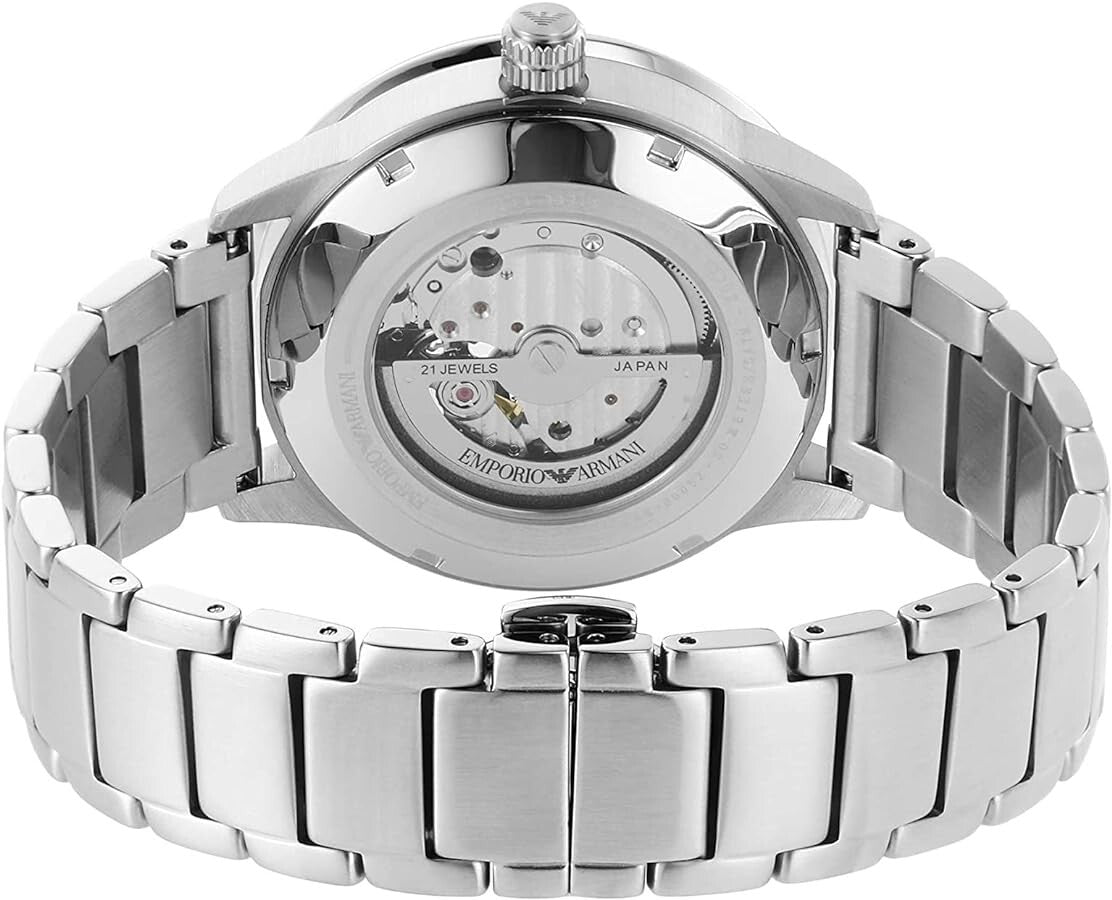 Emporio Armani Mens Automatic Blue Dial Mario Watch AR60052
