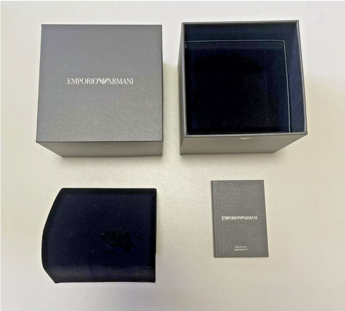Emporio Armani Mens Automatic Blue Dial Mario Watch AR60052