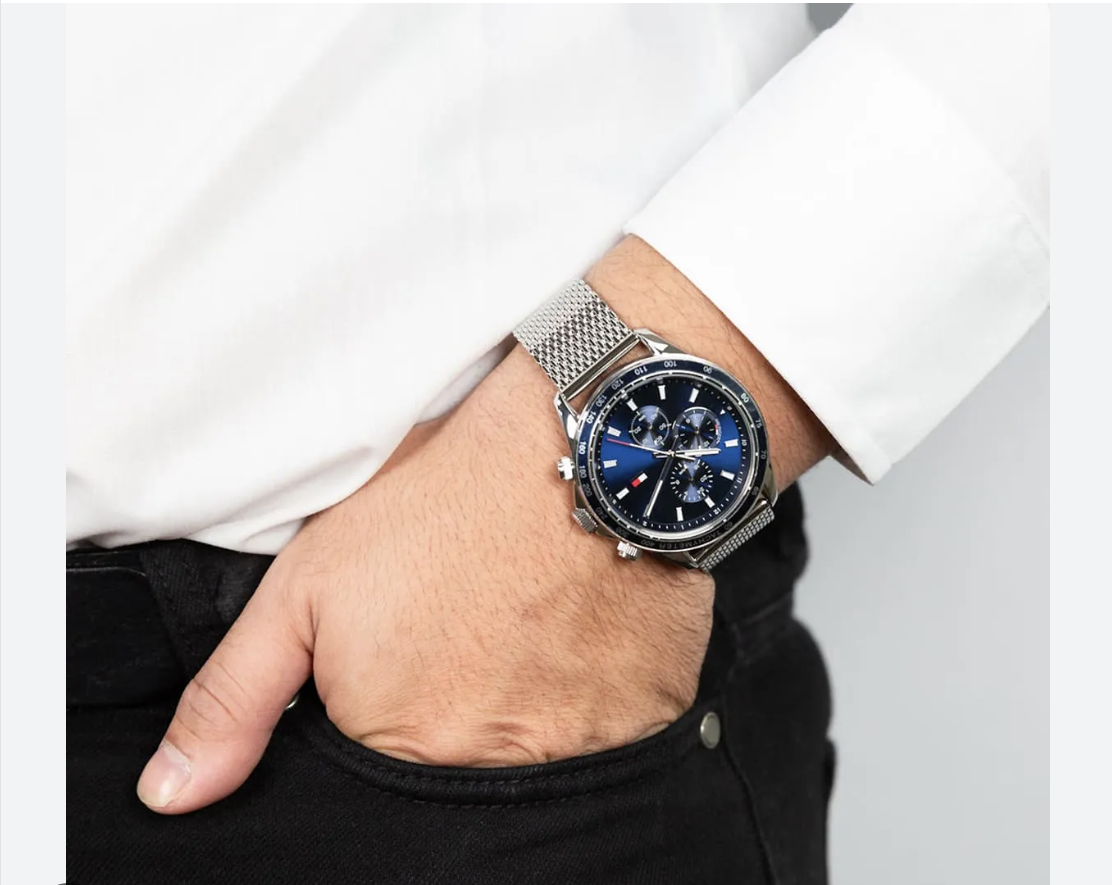 Reloj analógico clásico Tommy Hilfiger Miles de acero inoxidable 1792018