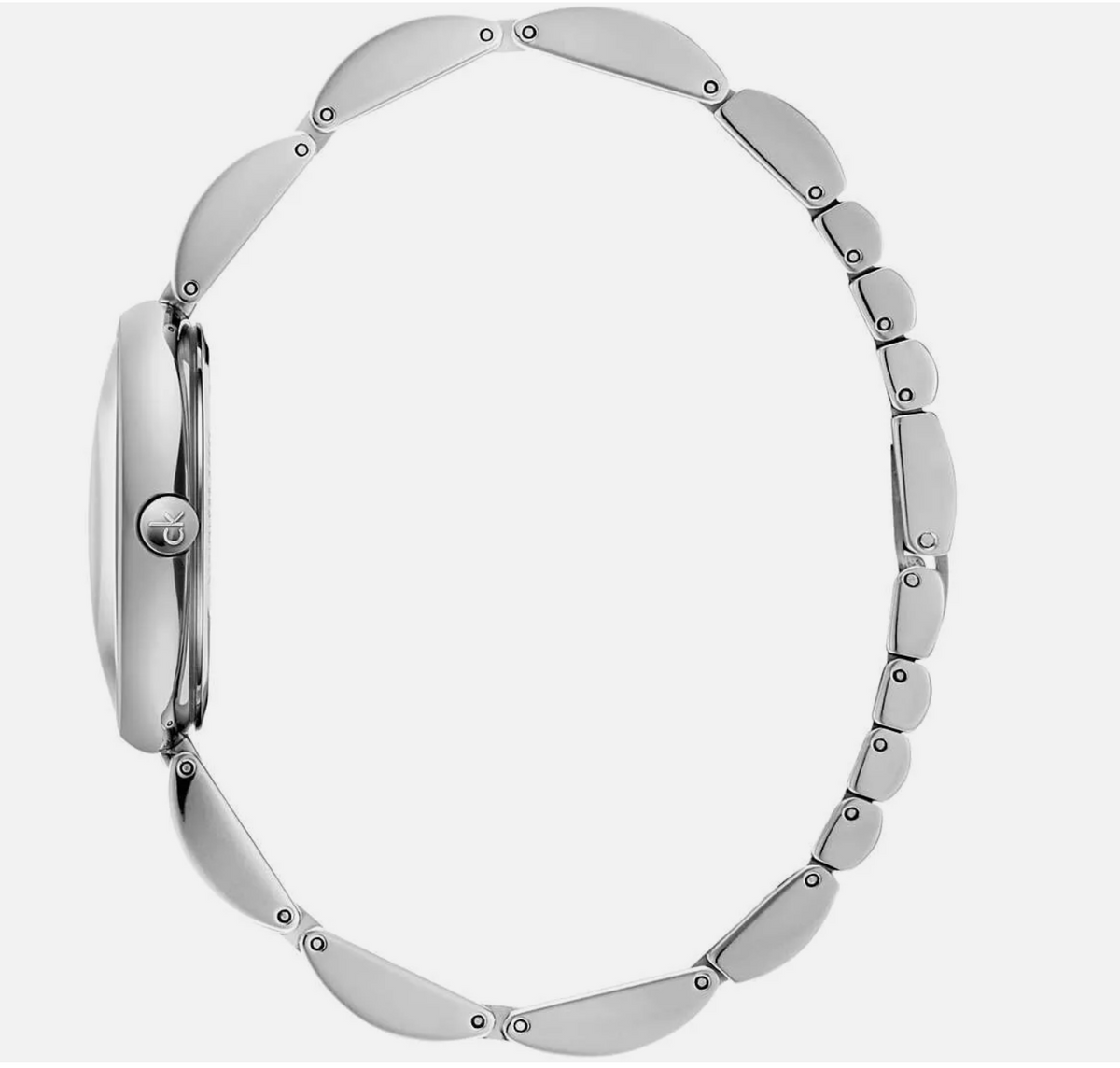 Reloj Calvin Klein Wavy Quartz para mujer, esfera negra, K9U23141