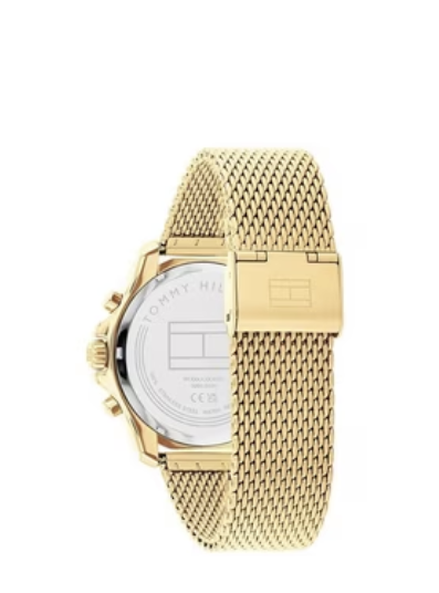 Tommy Hilfiger 1792093 Mens Jordan Mesh Strap Gold Watch