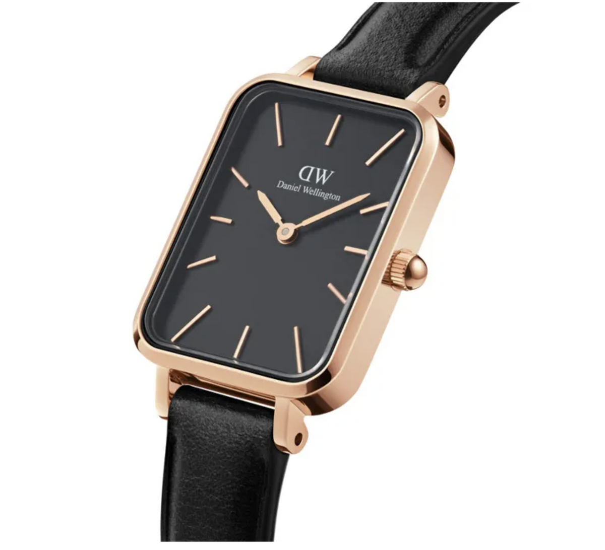 Daniel Wellington Quadro Pressed Sheffield Rose Gold Black DW00100435