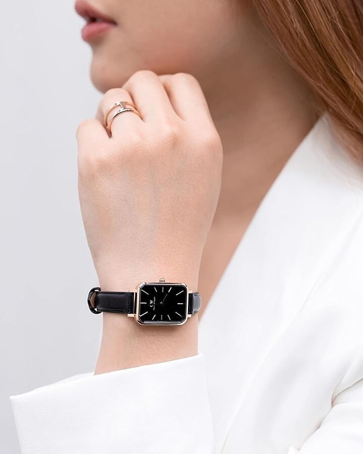 Daniel Wellington Quadro Pressed Sheffield Rose Gold Black DW00100435