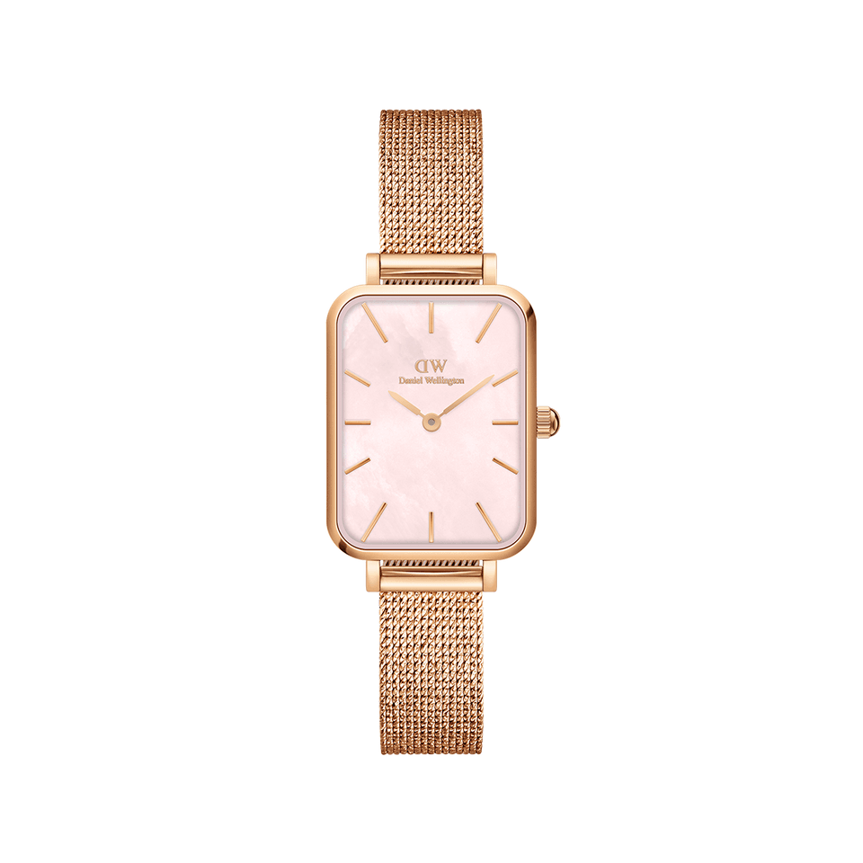 Reloj Daniel Wellington Quadro de acero inoxidable rosa DW00100510