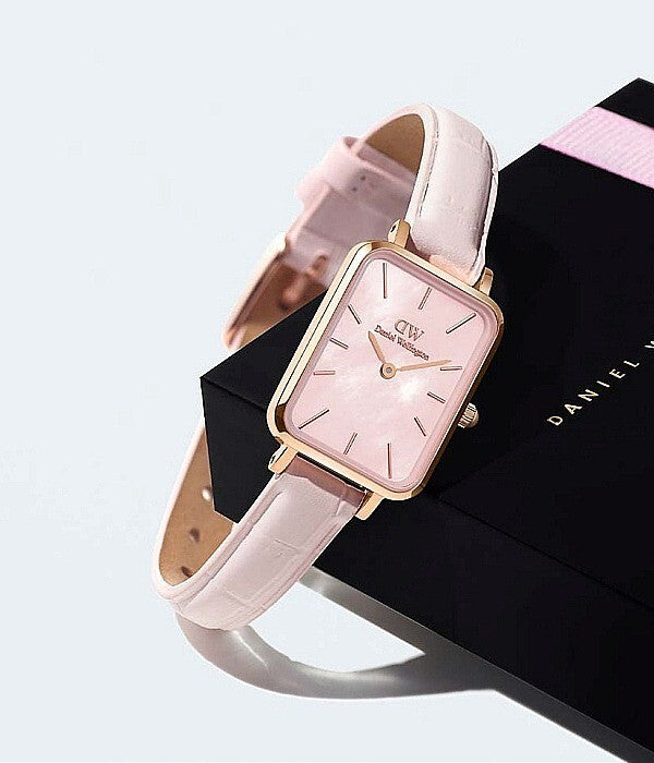 Daniel Wellington Quadro Pressed Pink Watch DW00100508
