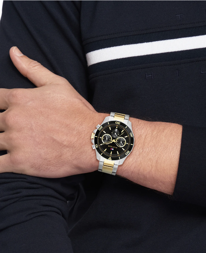 Reloj Tommy Hilfiger 1792095 Jordan para hombre, tono dorado