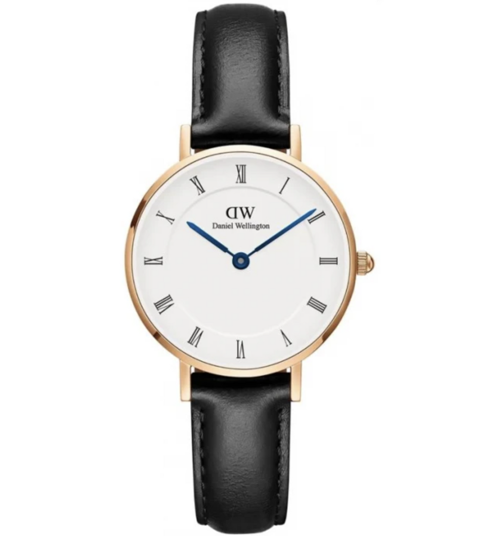 Reloj Daniel Wellington DW00100683 con números romanos pequeños, modelo Sheffield, en oro rosa.