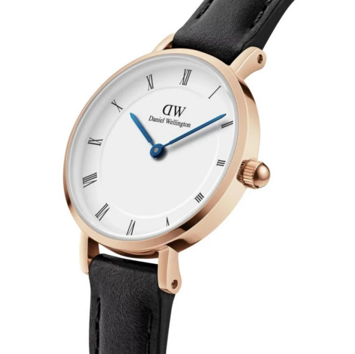Reloj Daniel Wellington DW00100683 con números romanos pequeños, modelo Sheffield, en oro rosa.