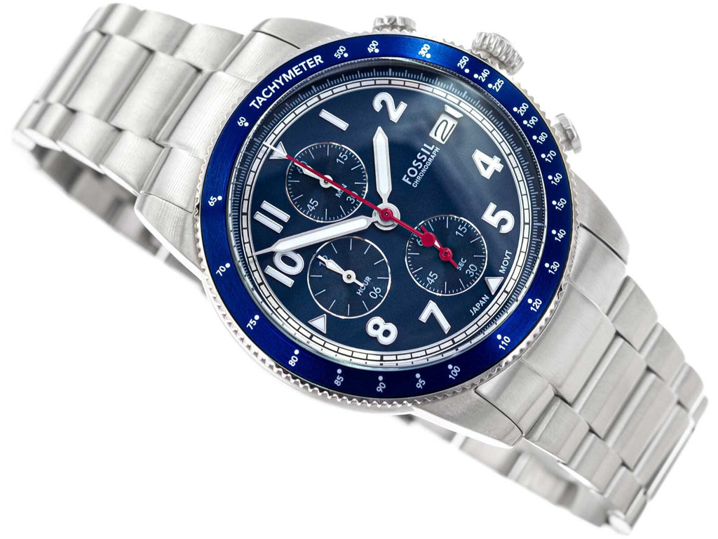 Reloj cronógrafo Fossil Sport Tourer azul FS6047
