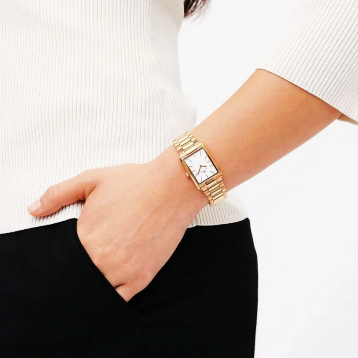 Reloj Daniel Wellington Bound de 3 eslabones en oro rosa DW00100699