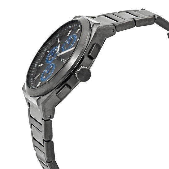 Fossil FS5830 Everett Smoke Stainless Steel Chronograph Watch