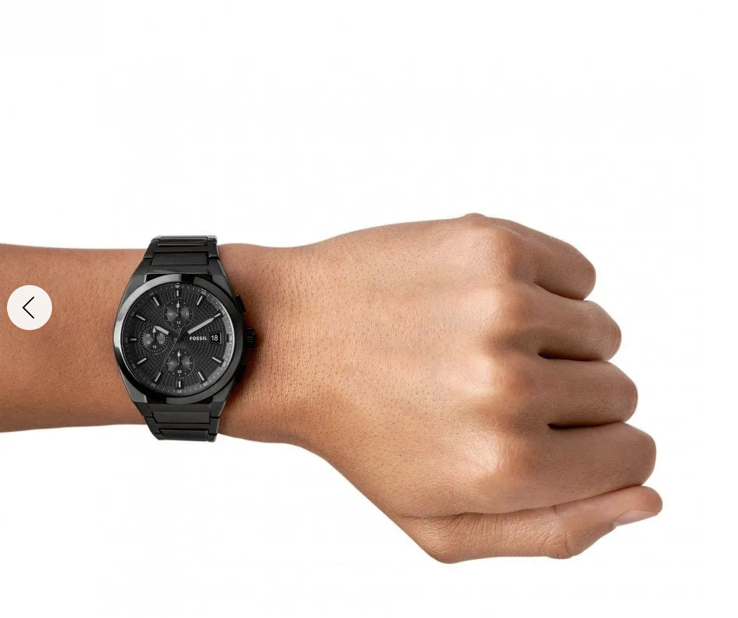 Reloj Fossil Everett FS5797 Cronógrafo de Acero Inoxidable Negro