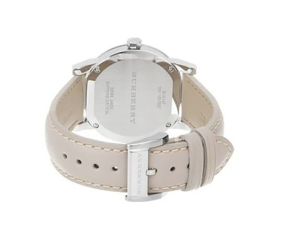 Burberry Womens BU9107 Heritage Beige Check Dial Watch