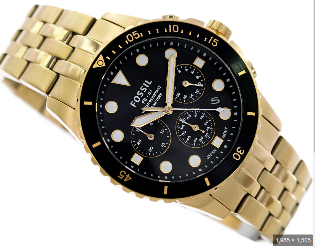 Reloj Fossil FB-01 Chrono Gold Analógico de Cuarzo FS5836