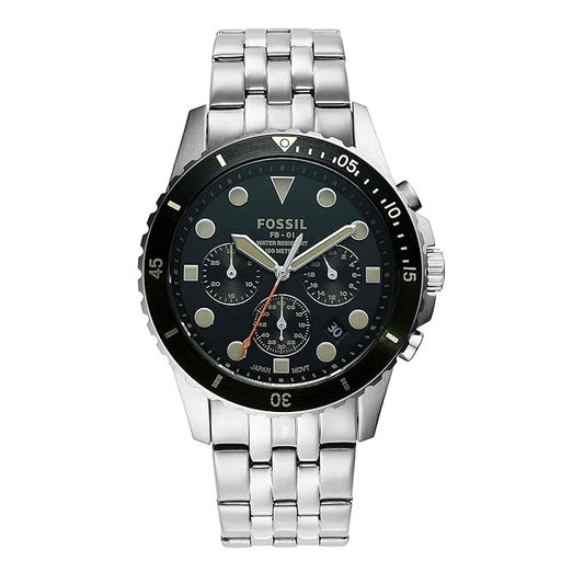 Fossil FB - 01 Chrono Stainless Steel Fashion Analogue Quartz Watch FS5864