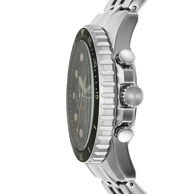 Reloj Fossil FB-01 Chrono de acero inoxidable, analógico, de cuarzo, modelo FS5864