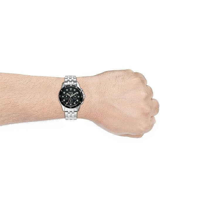 Reloj Fossil FB-01 Chrono de acero inoxidable, analógico, de cuarzo, modelo FS5864