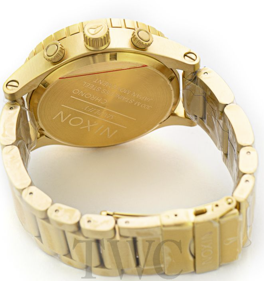 Nixon Gold Royal Sunray 51-30 Chrono Watch A083-2735