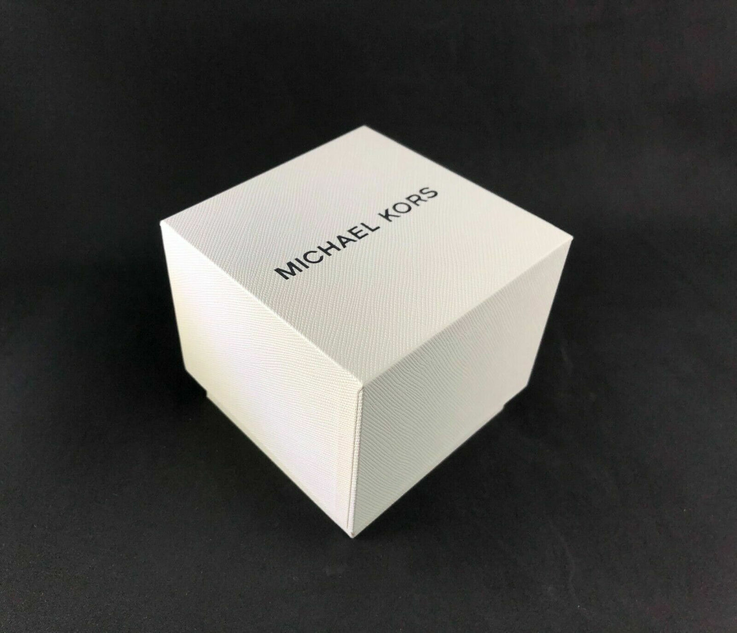 Genuine Michael Kors MK Cream Compact Watch Storage Box + Manual