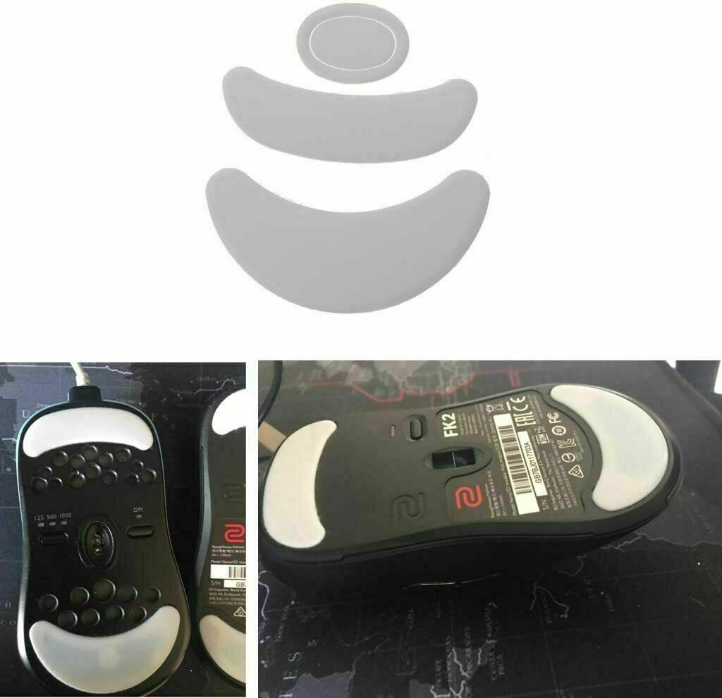 Tiger Gaming Mouse Feet Mouse Skate For Zowie ZA12 ZA11 FK AM White Teflon Curve