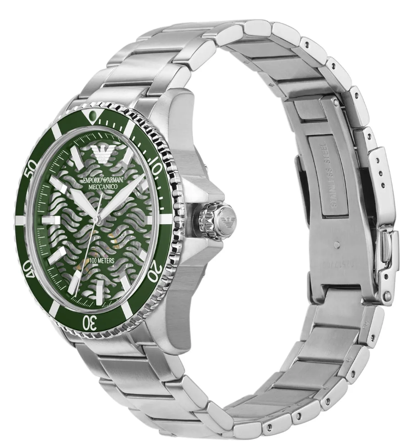 Mens Emporio Armani Automatic Stainless Steel Watch AR60061