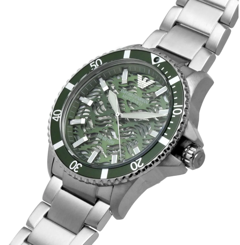 Mens Emporio Armani Automatic Stainless Steel Watch AR60061