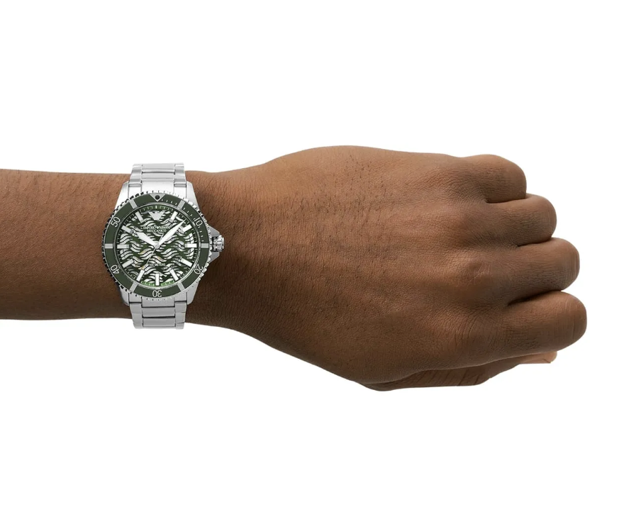 Mens Emporio Armani Automatic Stainless Steel Watch AR60061