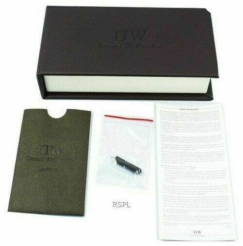 New Daniel Wellington Authentic DW Brown Presentation Watch Box + Instructions