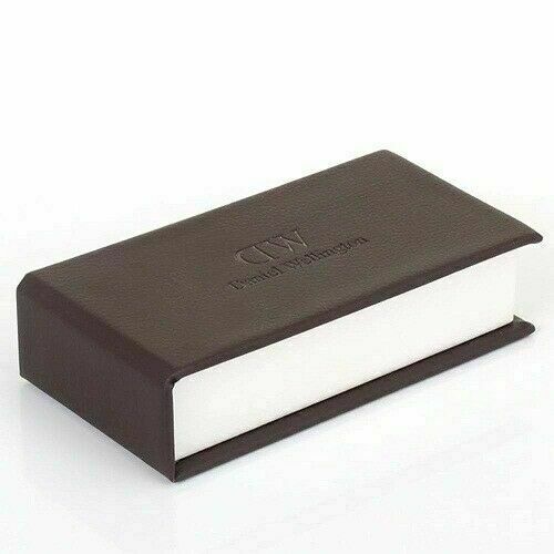 New Daniel Wellington Authentic DW Brown Presentation Watch Box + Instructions