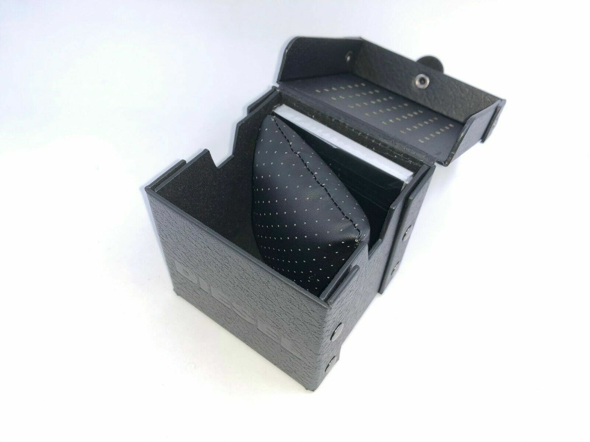 Nueva caja de almacenamiento compacta para relojes Diesel negra original