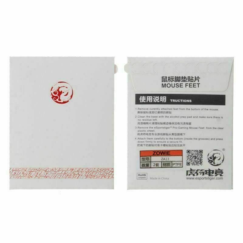 Tiger Gaming Mouse Feet Skate For ZOWIE ZA13 White Mouse Glides Y3ND 2 Sets/pack