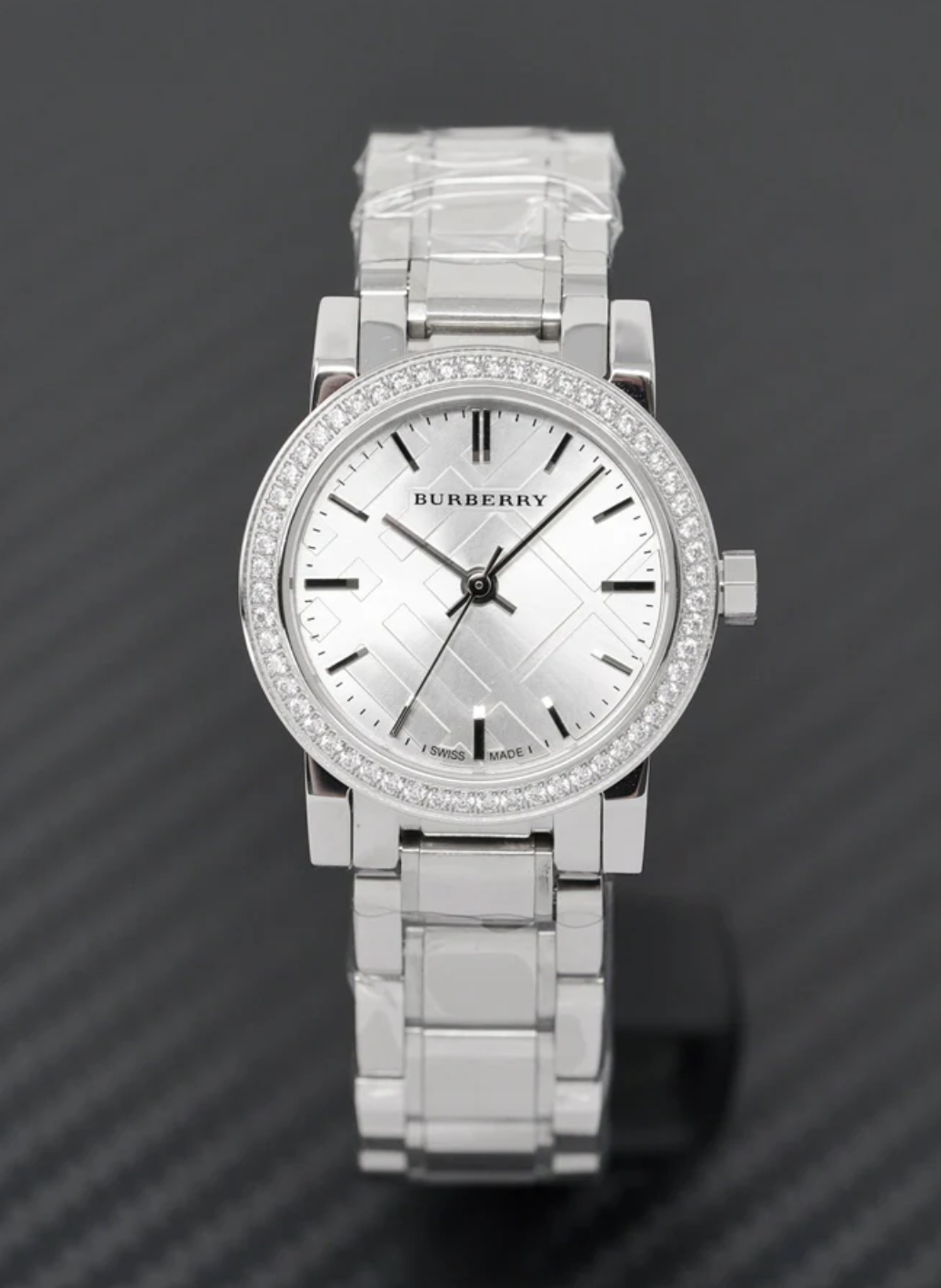 Authentic Burberry The City Watch Ladies Petite Silver BU9220