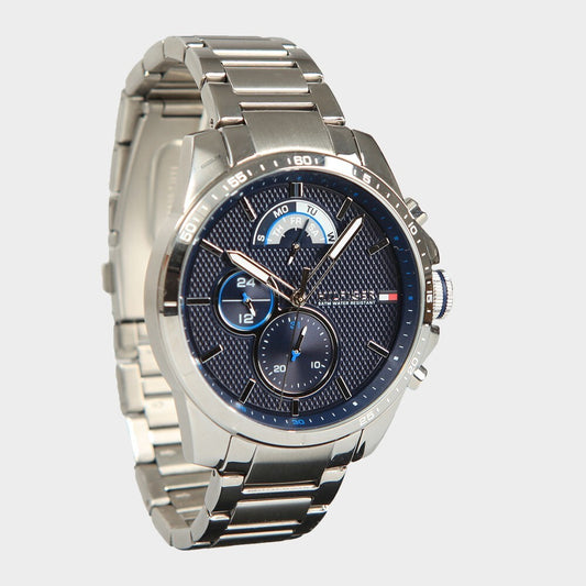 Authentic Tommy Hilfiger Decker Blue Dial Bracelet Watch 1791348