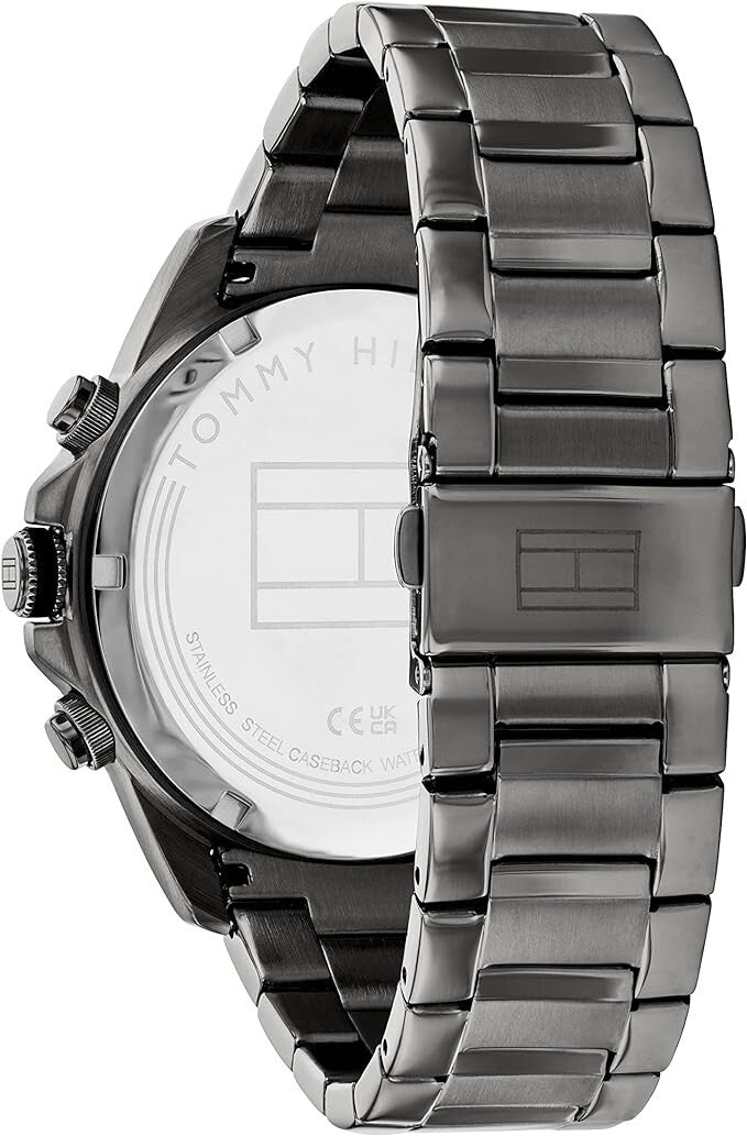 Brand New Authentic Tommy Hilfiger 1792061 Gunmetal IP Bracelet Watch