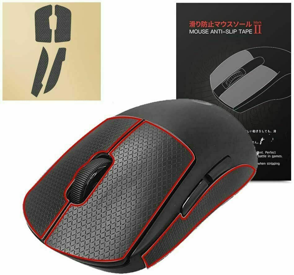 Hotline Games V2 Grip Tape Logitech G Pro Wireless GPW Mouse Anti Slip Side Pads