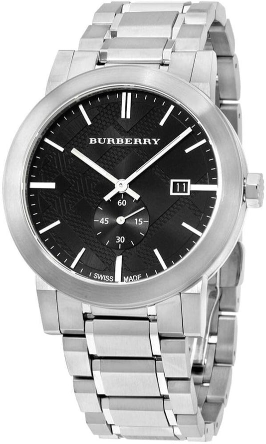 Authentic Burberry Men's Watch The City 42mm Black BU9901