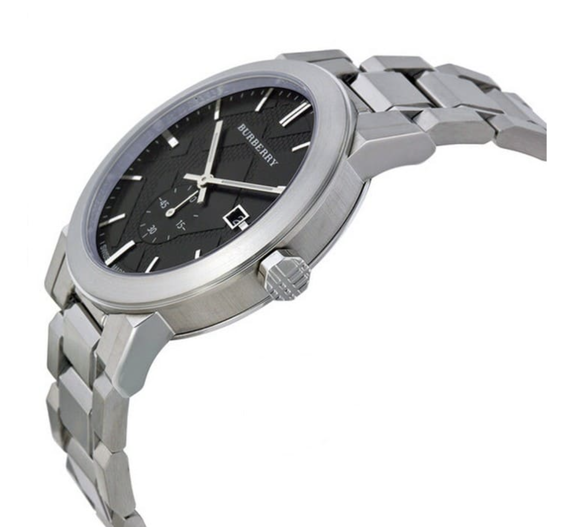 Reloj Burberry auténtico para hombre The City de 42 mm negro BU9901